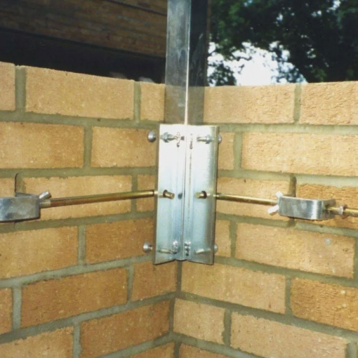 Internal Corner Profiles 2.0m, Zinc, Complete with Fittings (1 Pair) Image 1