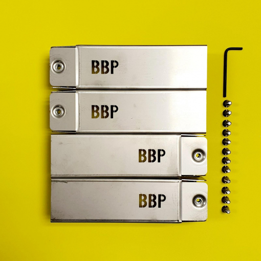 BLOCKDOLLY Extensions for 1 pair.  Kit comprises 4 Extensions and all Fixings - 150mm, 200mm & 250mm