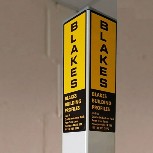 Internal Corner Profiles 2.0m, Gauge Marked, Zinc, Complete with Fittings (1 Pair) Image 4